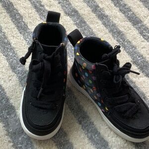 Billy adaptive Colorful Polka Dot Kids High-Top Sneakers